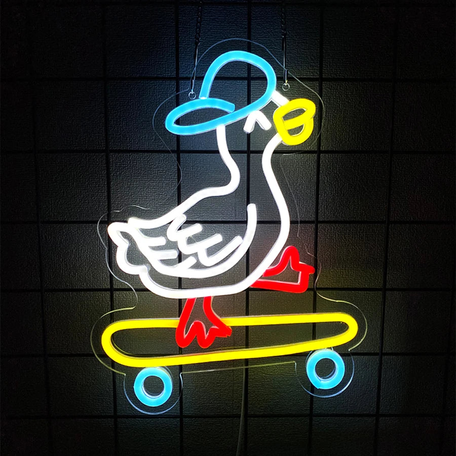 Skateboarding Duck - GotLume