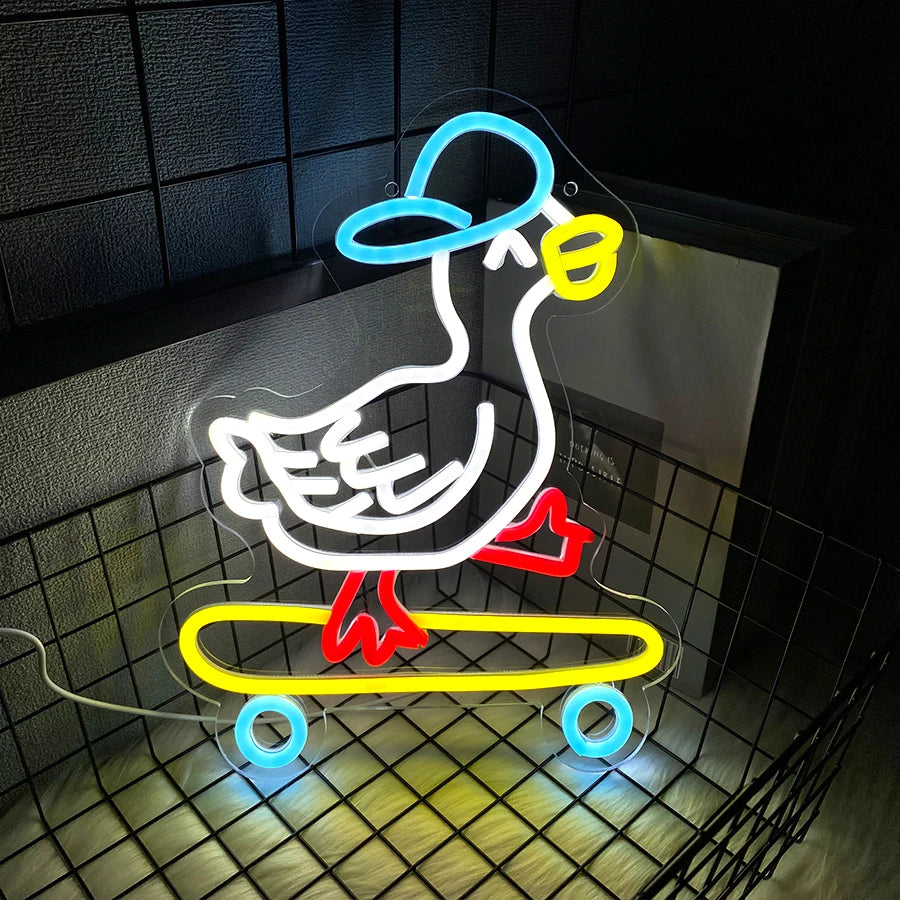 Skateboarding Duck - GotLume