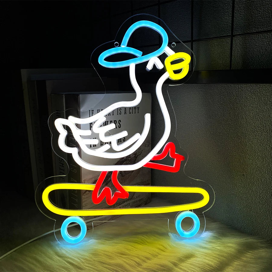 Skateboarding Duck - GotLume