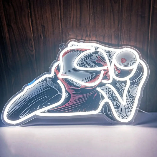 Motorcycle Race Neon Sign