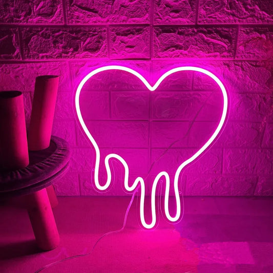 Melting Heart Neon Sign - GotLume