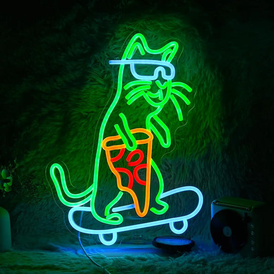 Skateboarding Cat - GotLume