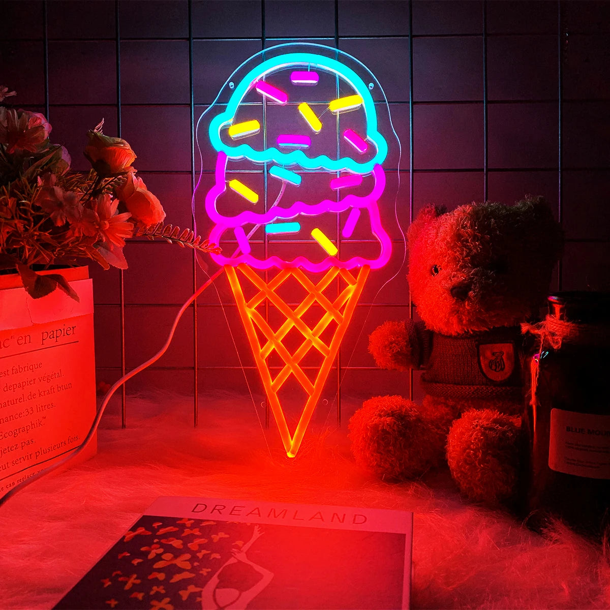 Ice Cream Neon Sign - GotLume