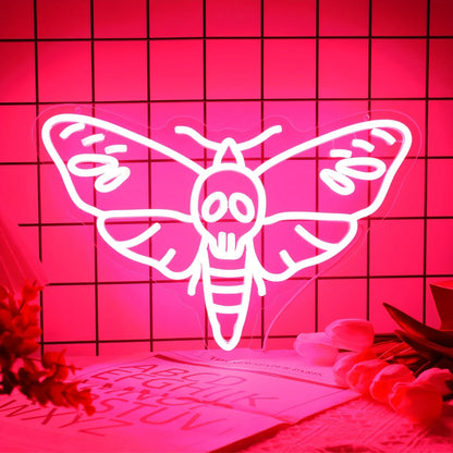 Butterfly Skull Neon Sign