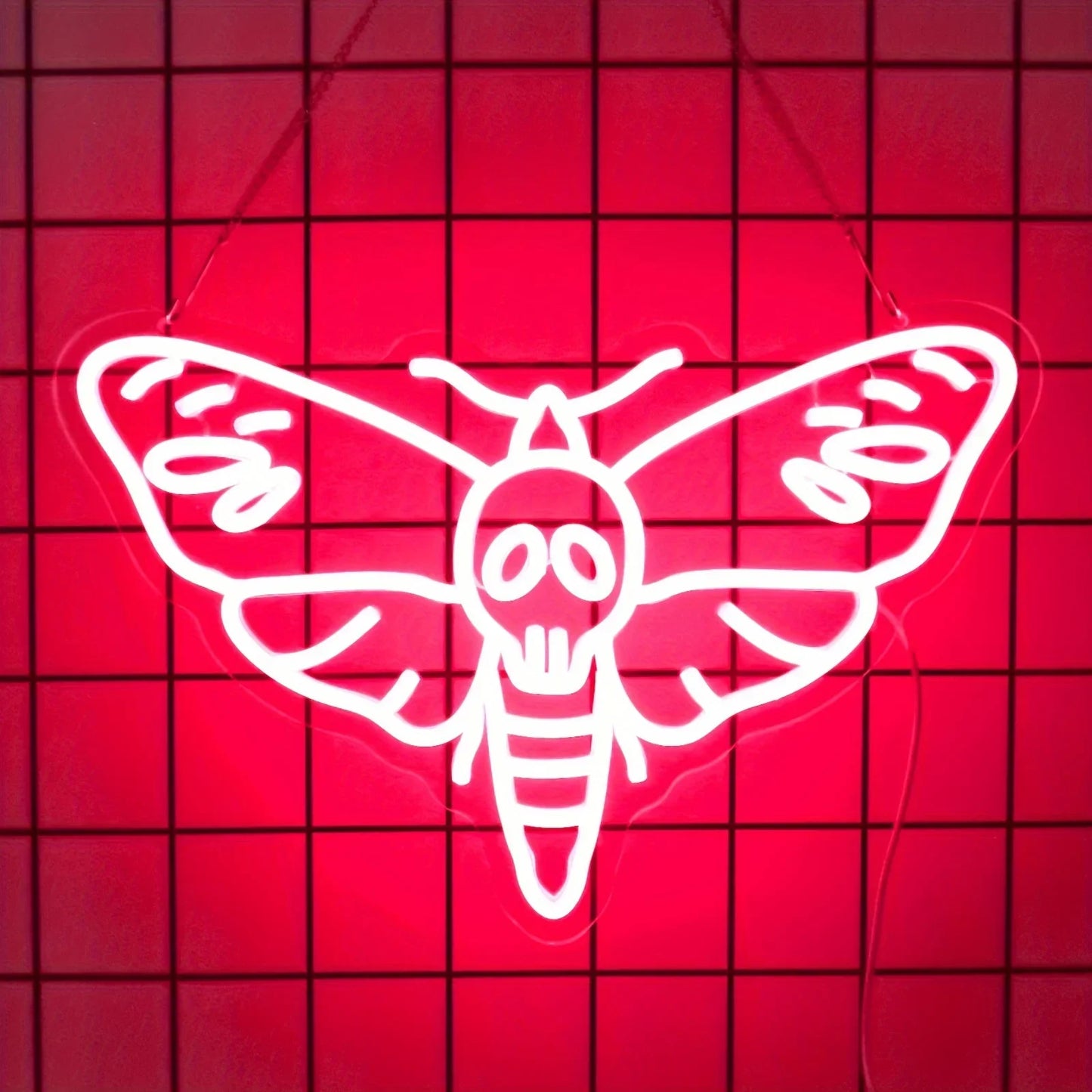 Butterfly Skull Neon Sign