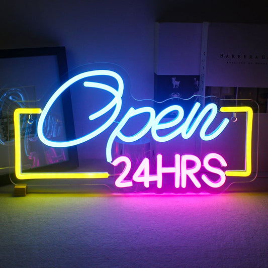 Open 24HRS Neon Sign