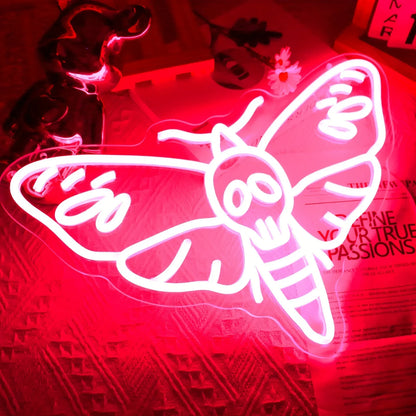 Butterfly Skull Neon Sign