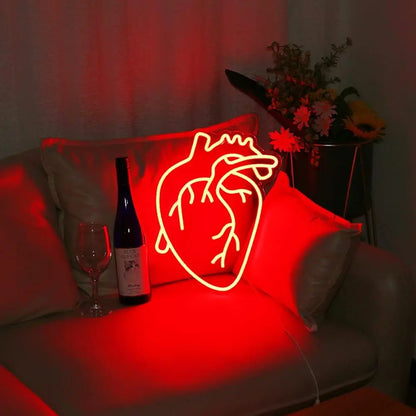 Human Heart Neon Sign