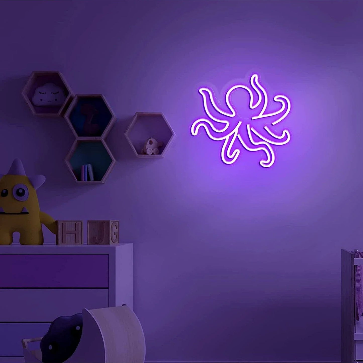 Octopus Neon Sign