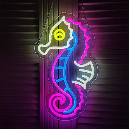 Seahorse Neon Sign