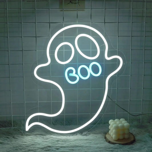 Ghost Neon Sign - GotLume