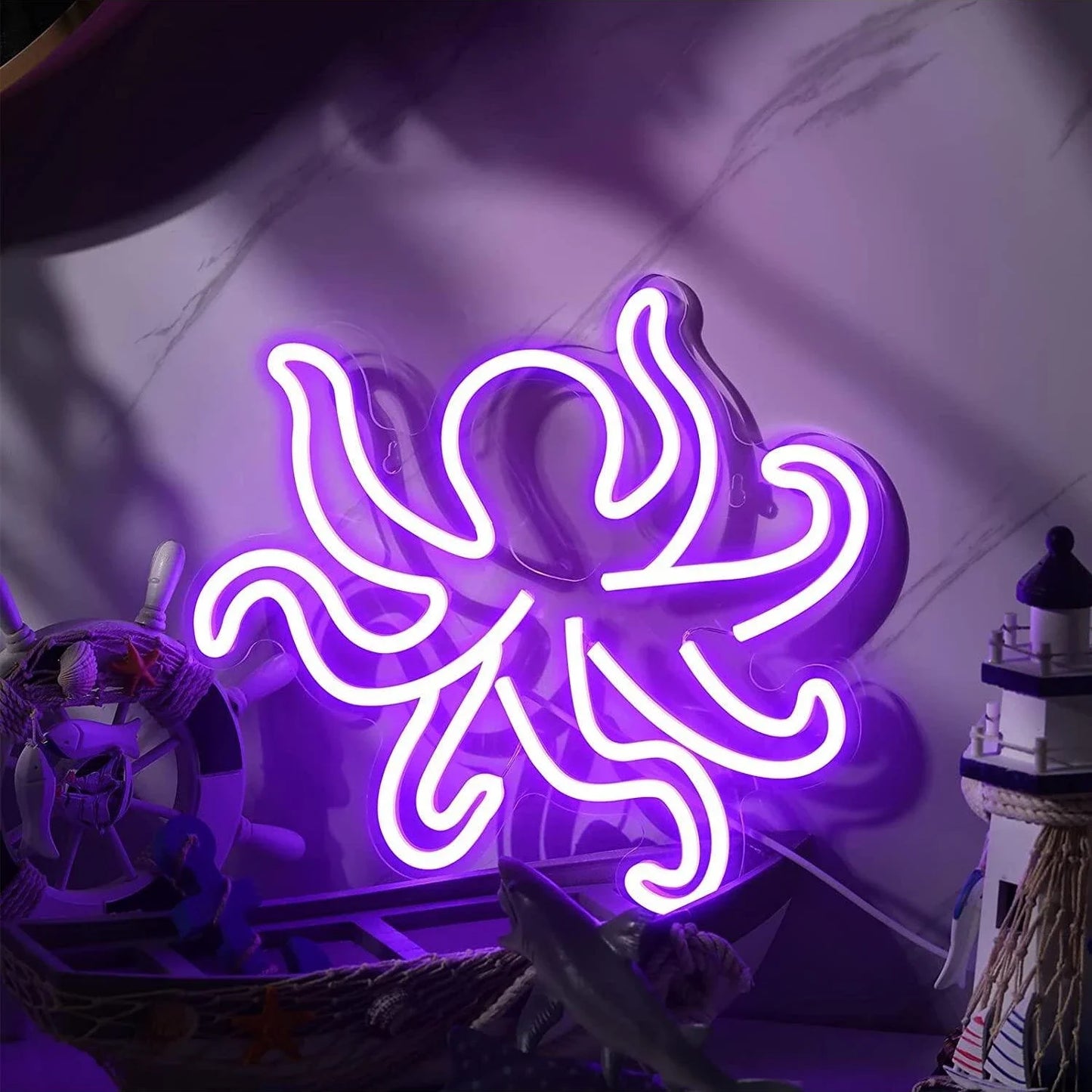 Octopus Neon Sign