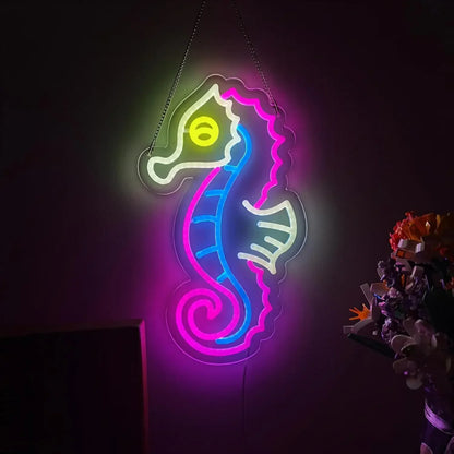 Seahorse Neon Sign