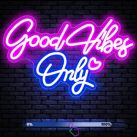 Good Vibes Only Neon Sign