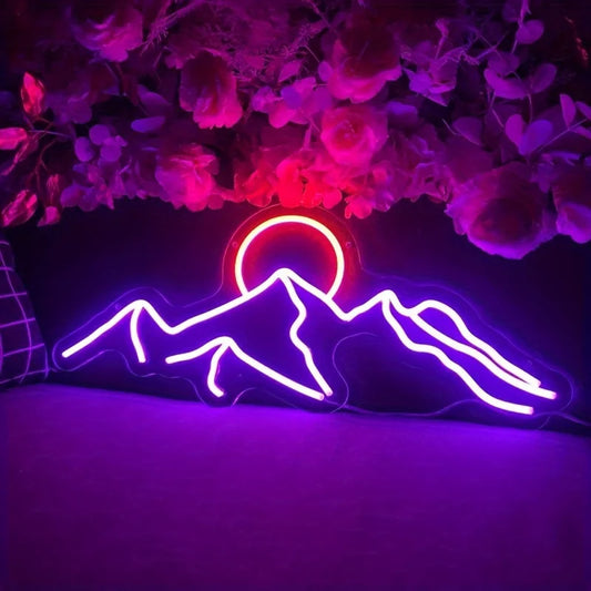 Mountain Neon Sign - GotLume